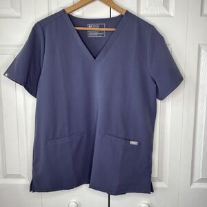 Figs Casma Technical Collection Three Pocket‎ Scrub Top Womens XL Light Purple